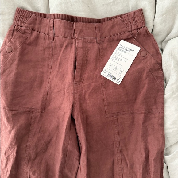 NWT Athleta Cabo Retreat linen wide leg pants - Picture 6 of 6
